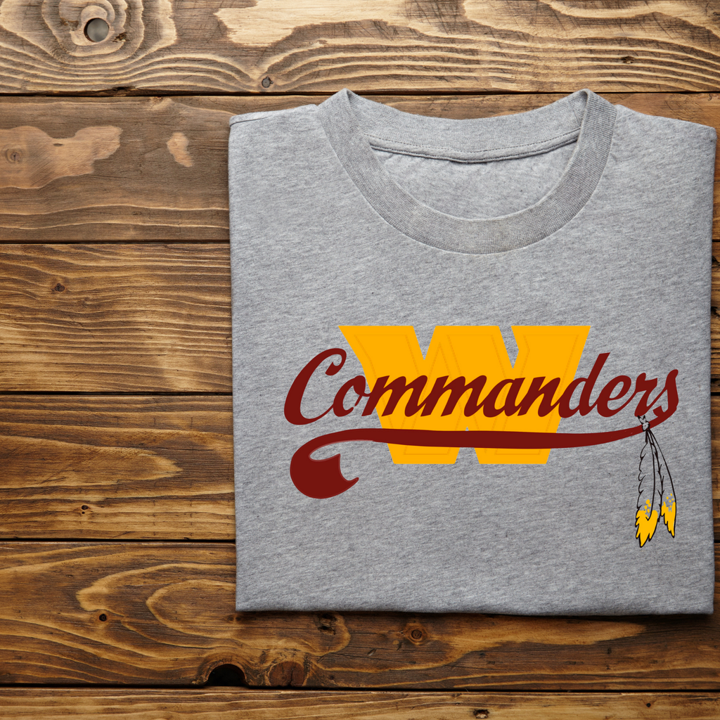 DC Football Retro Gold & Burgundy Women's Tee I chadsters Original