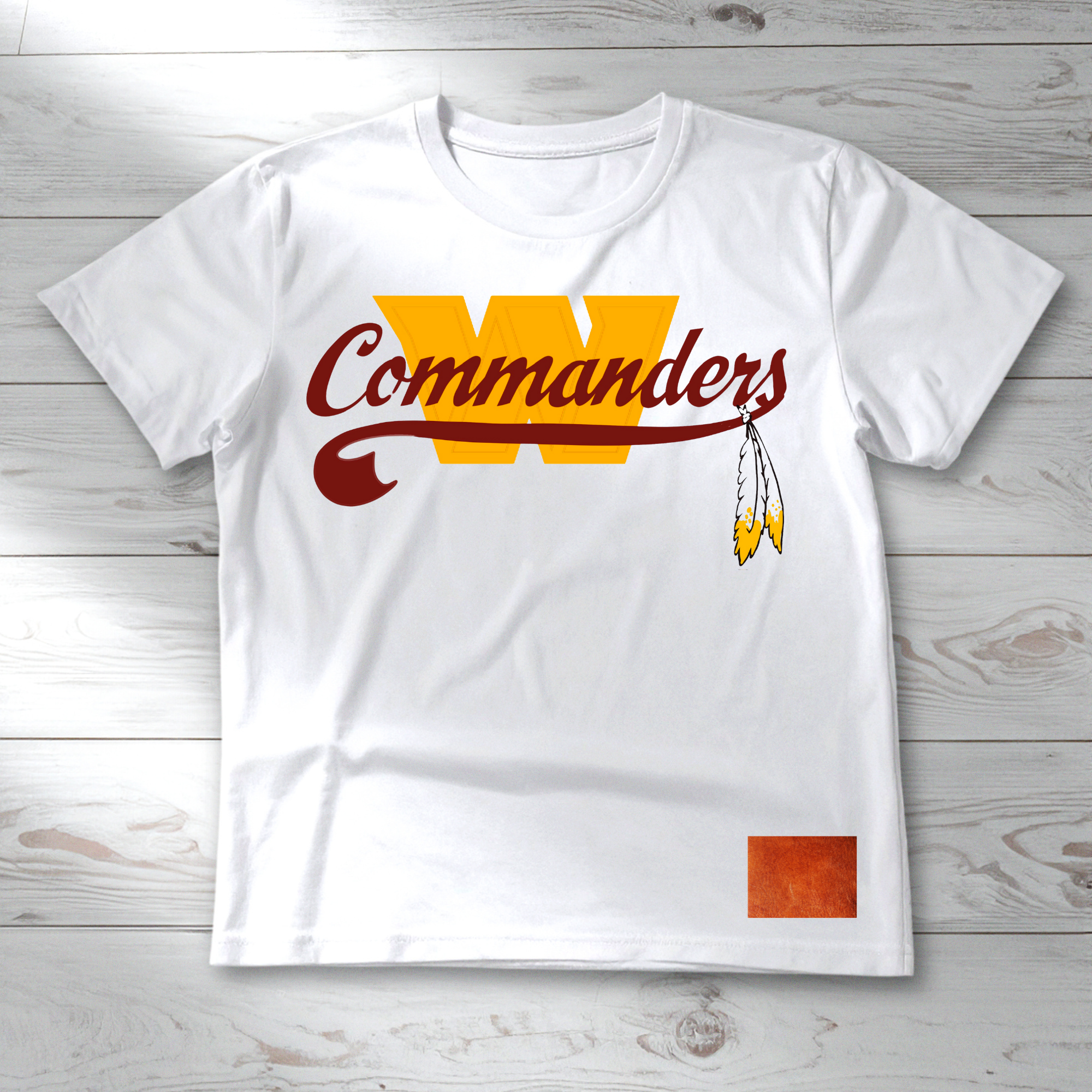 DC Football Retro Gold & Burgundy Women's Tee I chadsters Original