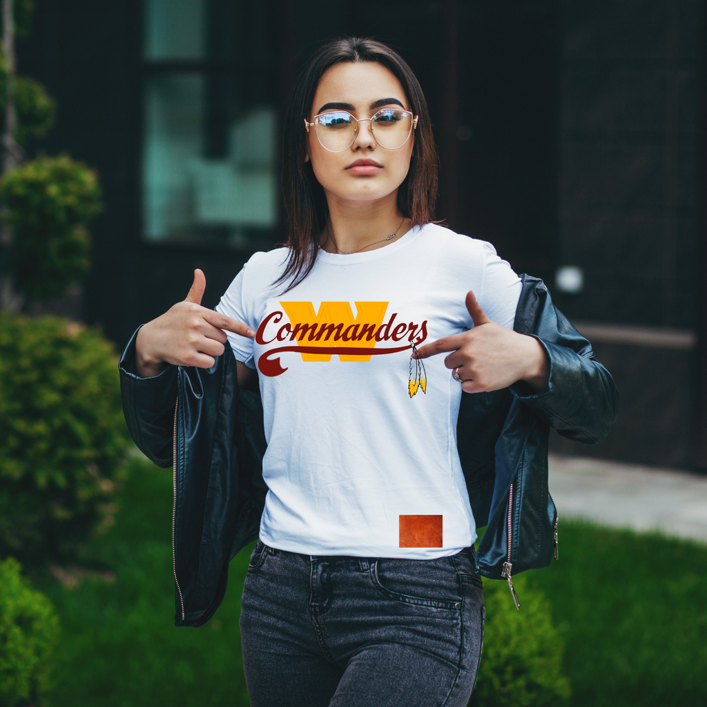 DC Football Retro Gold & Burgundy Women's Tee I chadsters Original