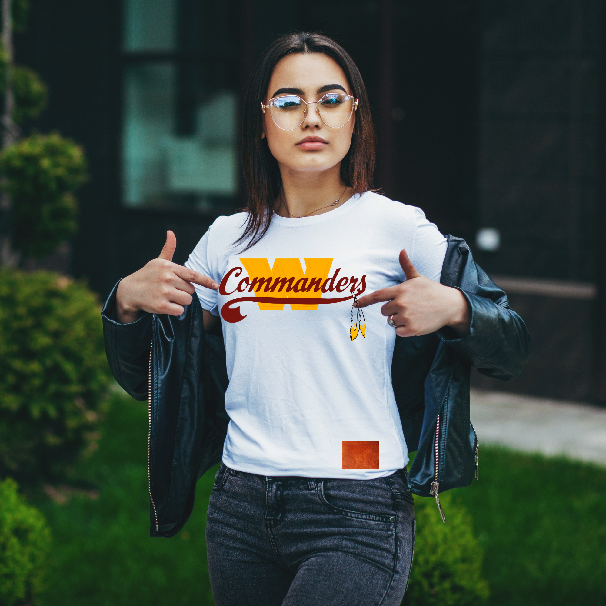 DC Football Retro Gold & Burgundy Women's Tee I chadsters Original