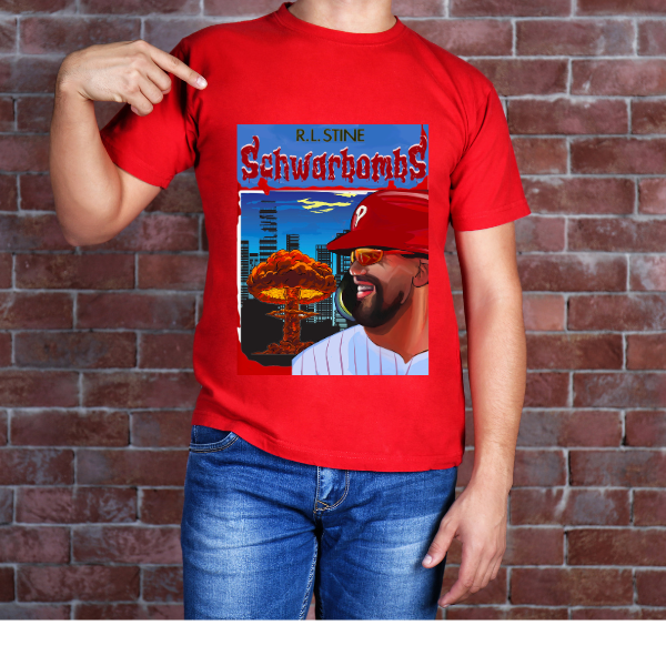 Schwar-Bombs Goosebumps crossover T- Shirt