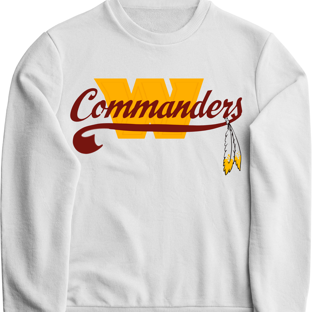 DC Football Retro Gold & Burgundy Women's Sweatshirt I chadsters Original