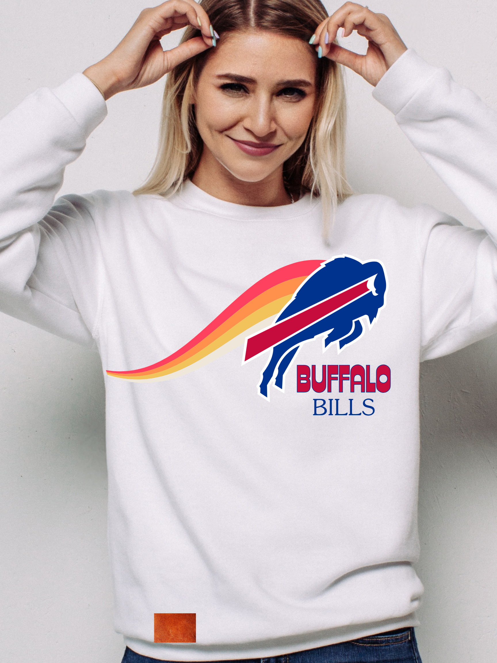 Buffalo Football color splash for the ladies T-shirt I Chadsters Original
