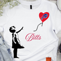 Women’s Buffalo Heart Football Shirt– Street Art Inspired Fan Crewneck I Chadsters Original