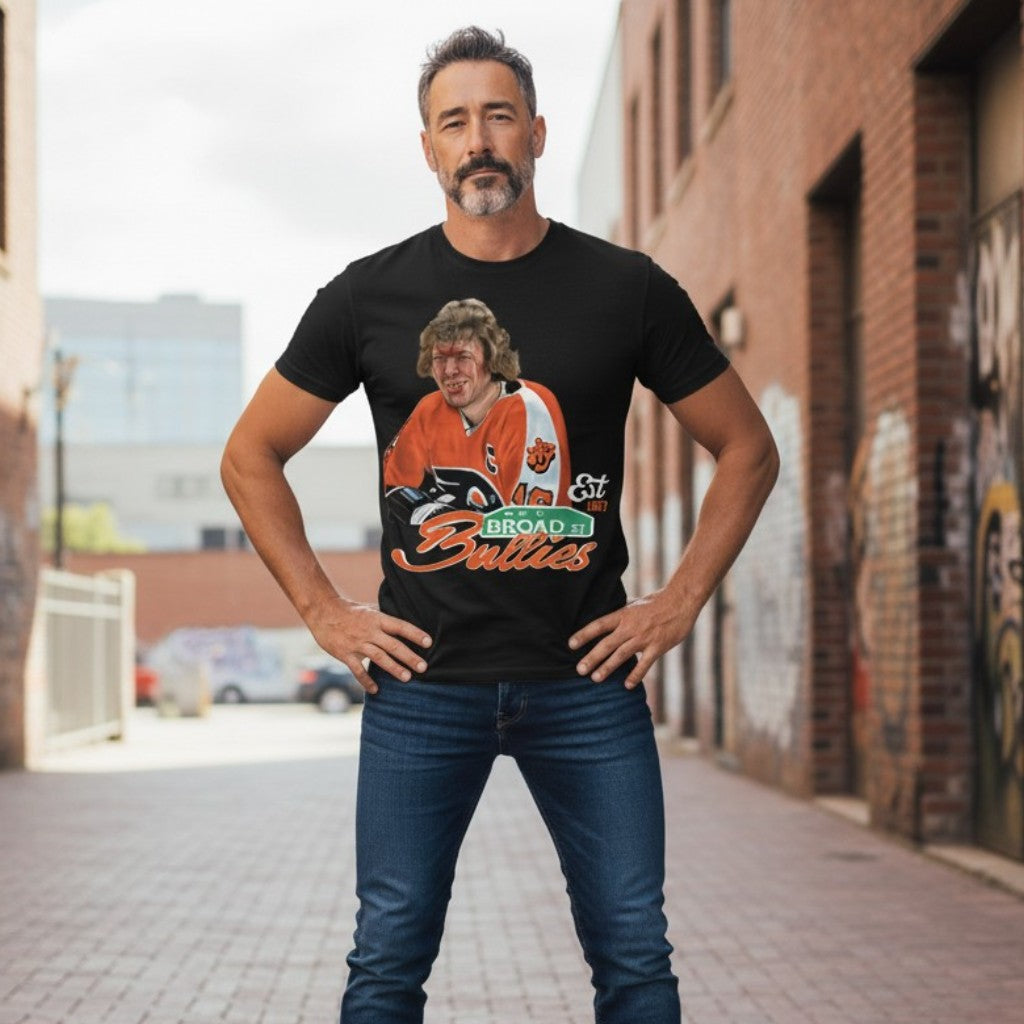 Broad Street Bullies Vintage Hockey Tribute T-Shirt – Philadelphia Inspired Retro Fan Graphic Tee