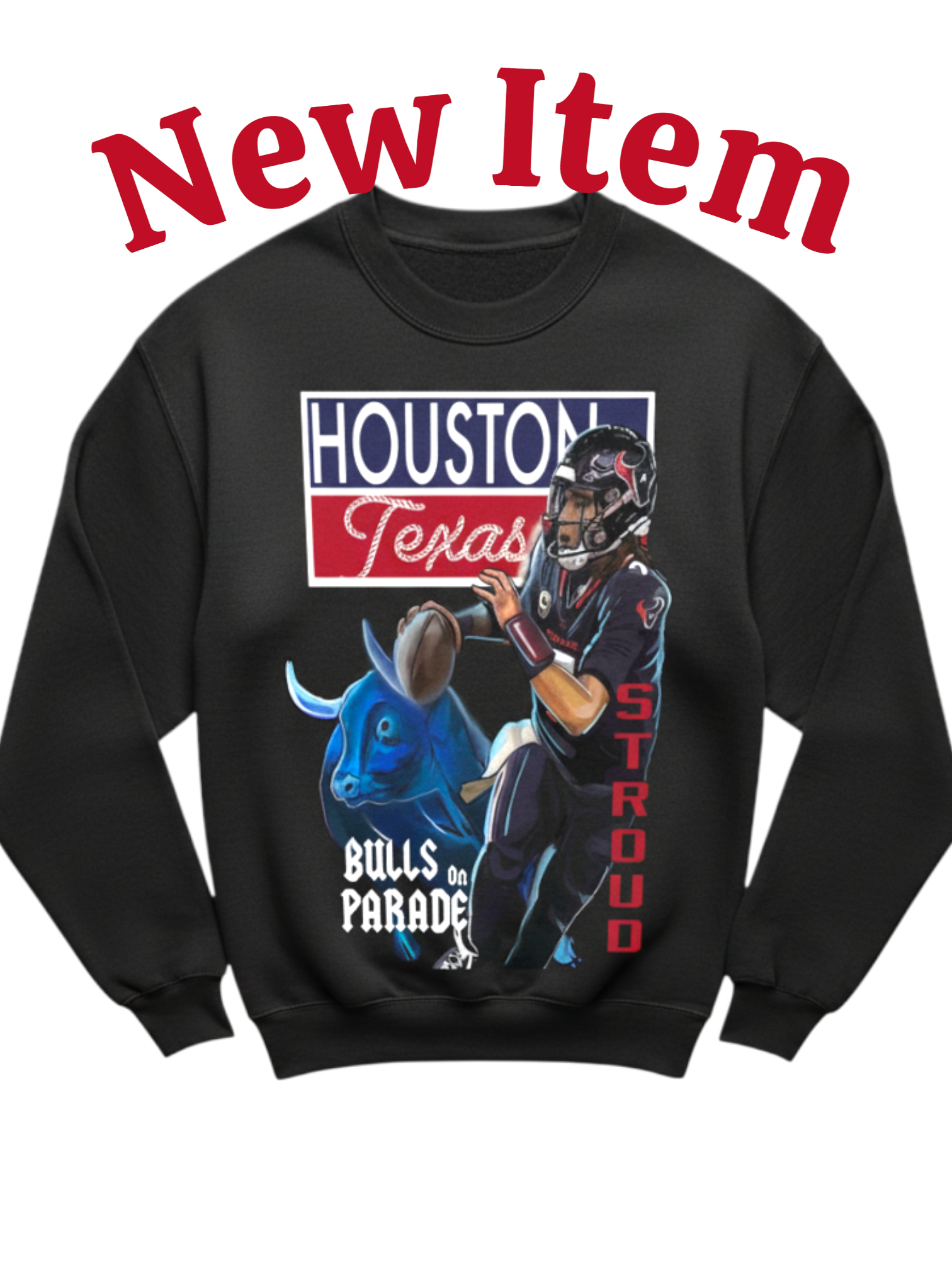 Houston Football “Bulls on Parade” Graphic T-Shirt | Texas Game Day Fan Shirt | Original Houston Fanwear
