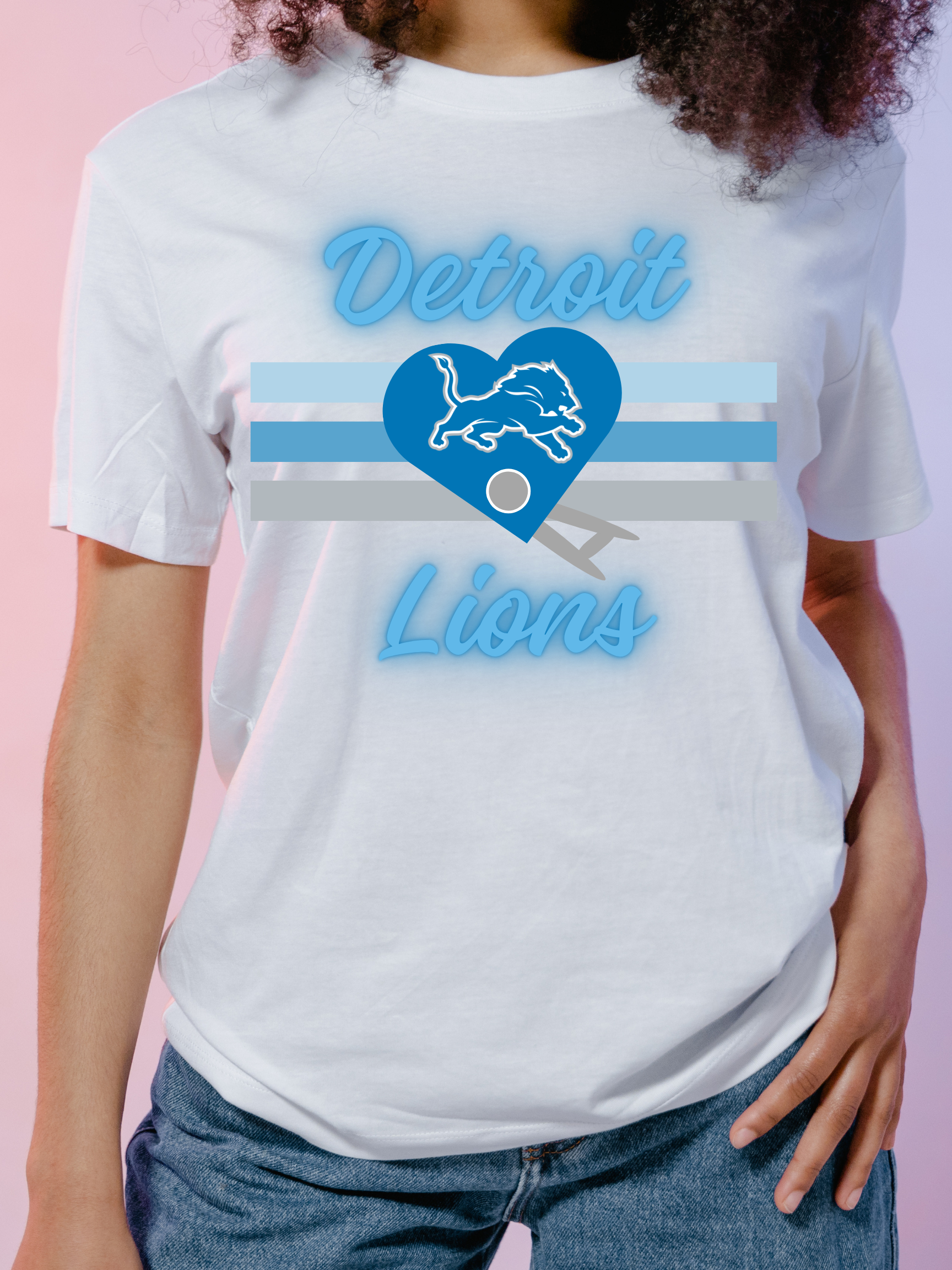Detroit Football Heart Tee