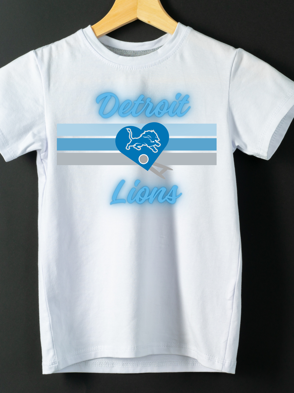 Detroit Football Heart Tee