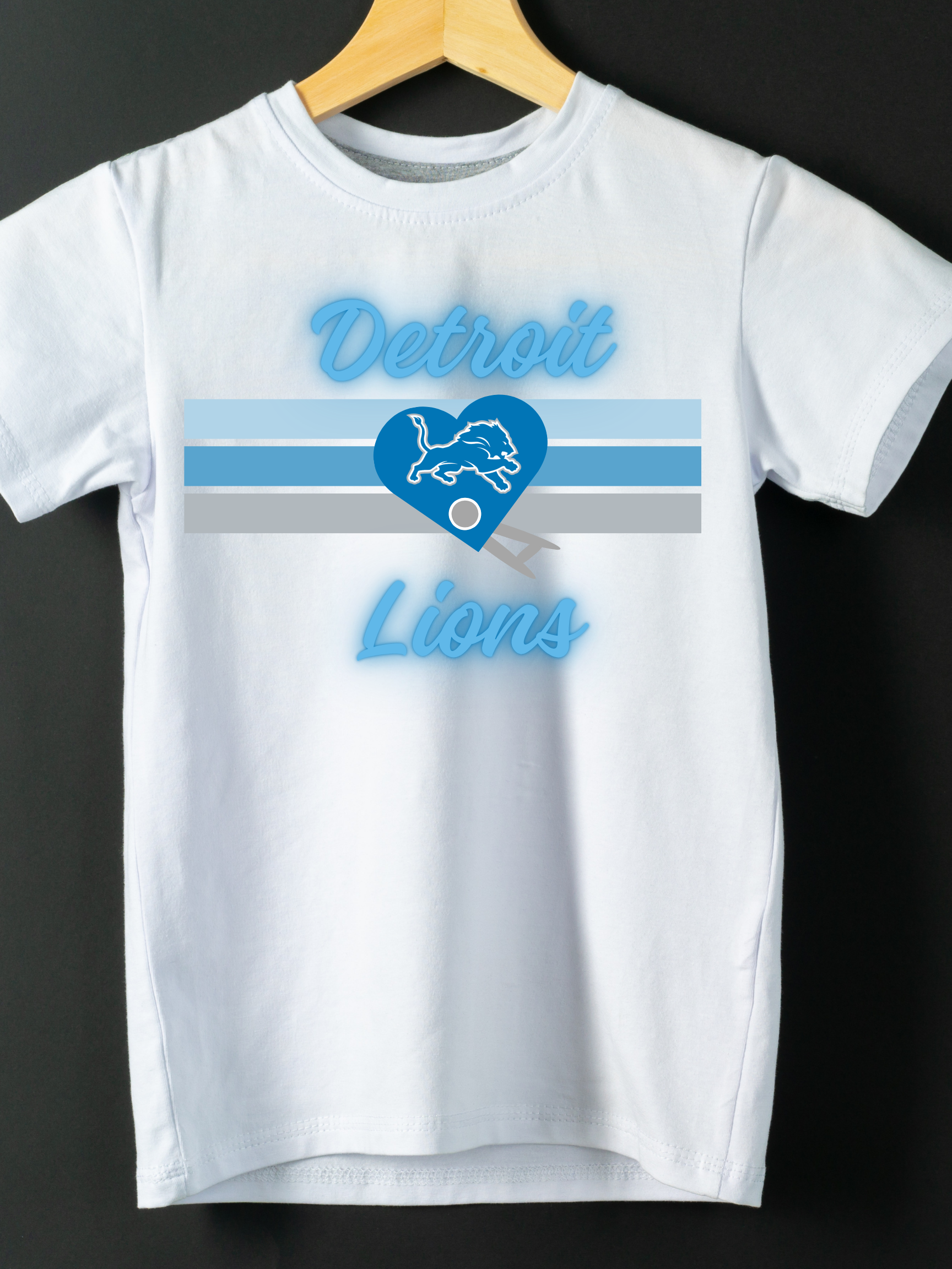 Detroit Football Heart Tee