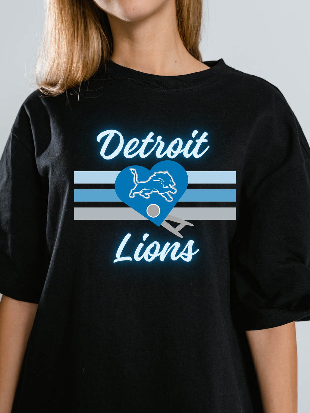 Detroit Football Heart Tee