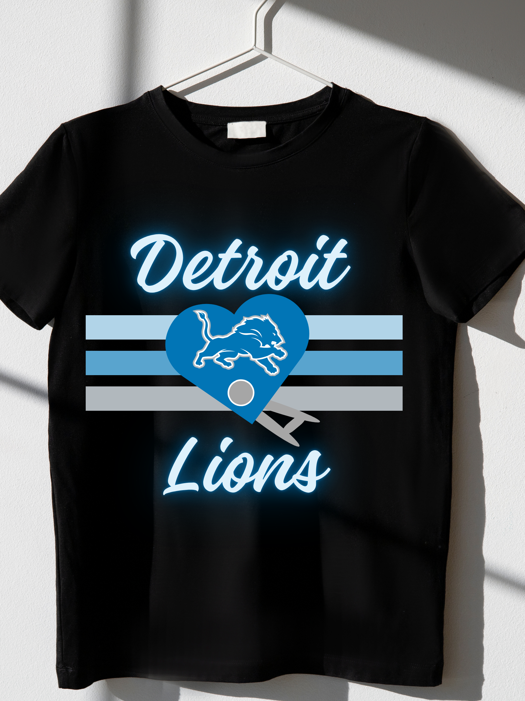 Detroit Football Heart Tee