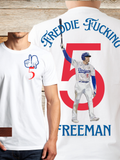 Number 5 LA Baseball Tee – Bold Freddie-Inspired Fan Design | Chadsters Original