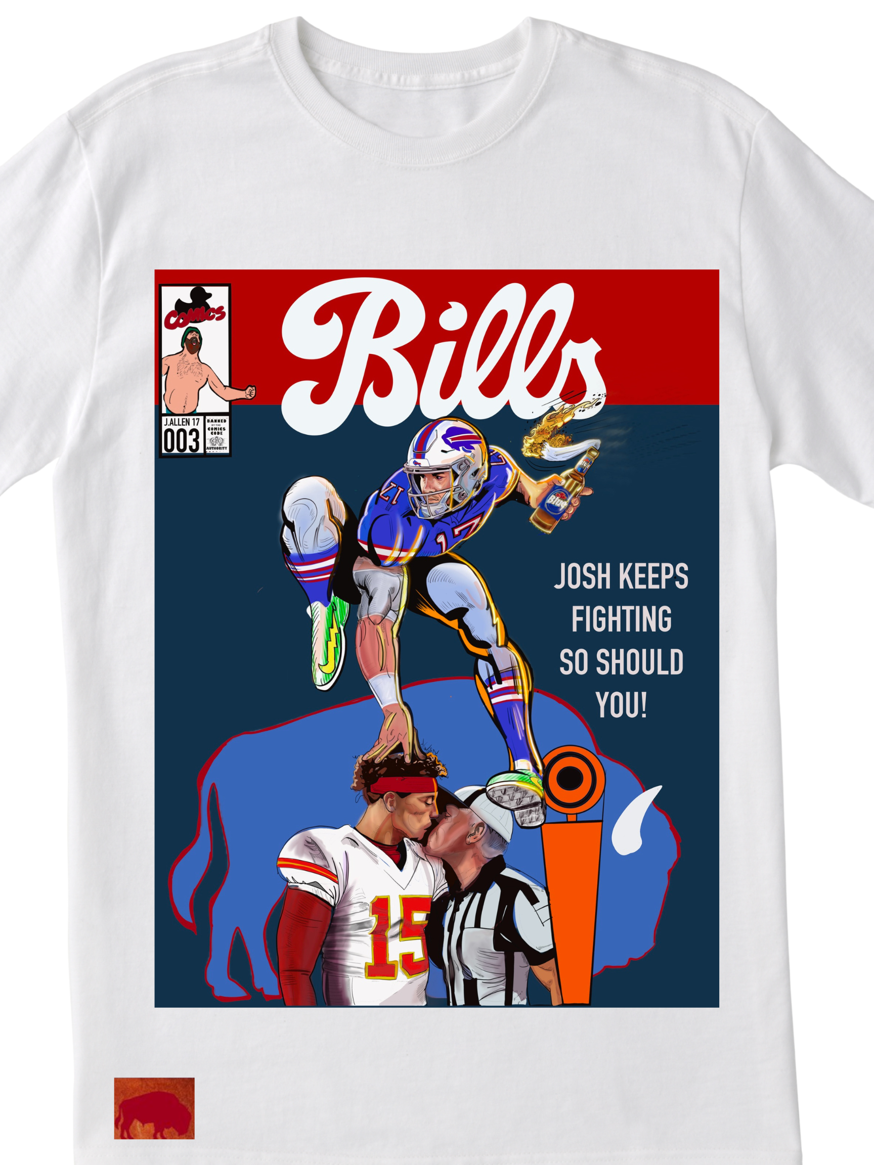 Buffalo Football  Comic Cover Shirt