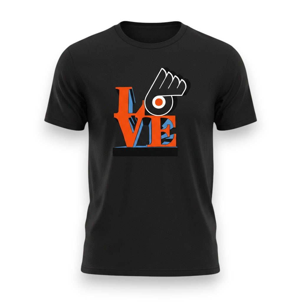Philadelphia Hockey Love T-Shirt – Philly Orange & Black Fan Graphic Tee