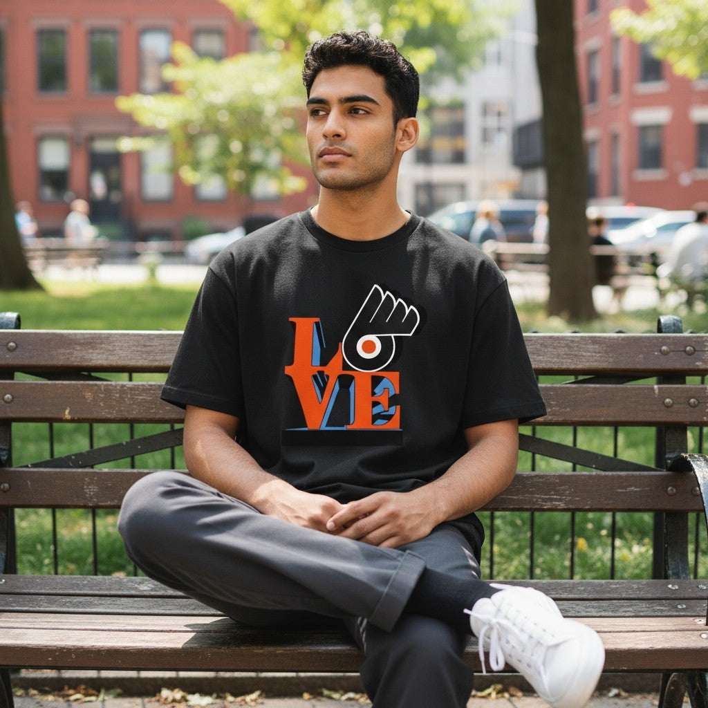 Philadelphia Hockey Love T-Shirt – Philly Orange & Black Fan Graphic Tee