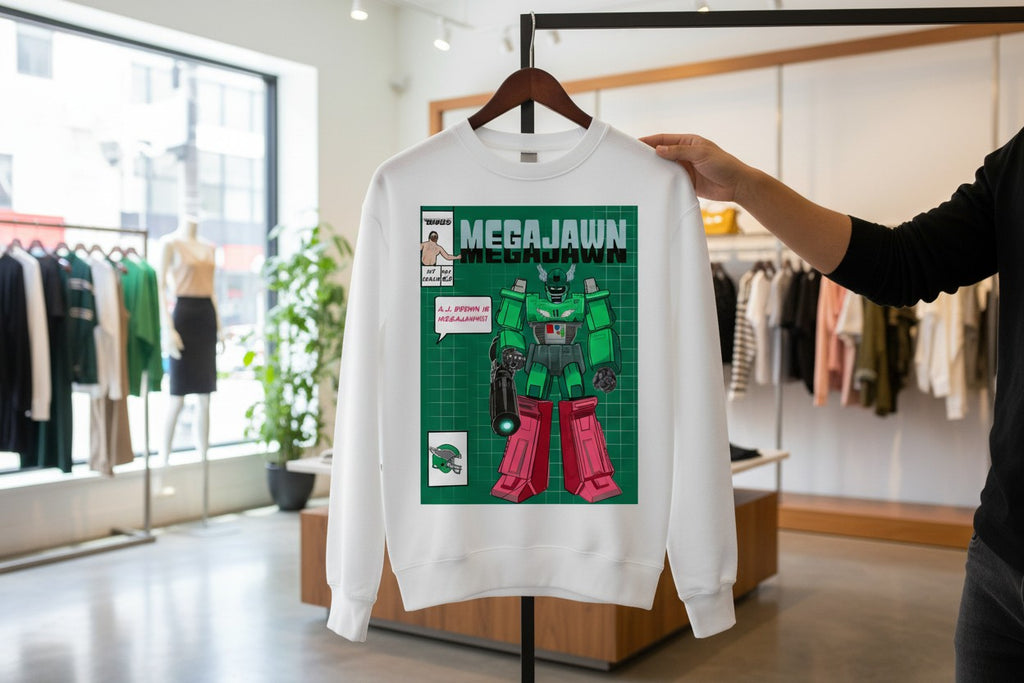 MegaJawn Philly Football Graphic Sweatshirt | Philly Jawn Fan Art Tee | Original Philadelphia Fanwear