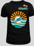 Miami Sunset Wave Tee – Retro Dolphin & Sunshine Graphic Shirt I Chadsters Original
