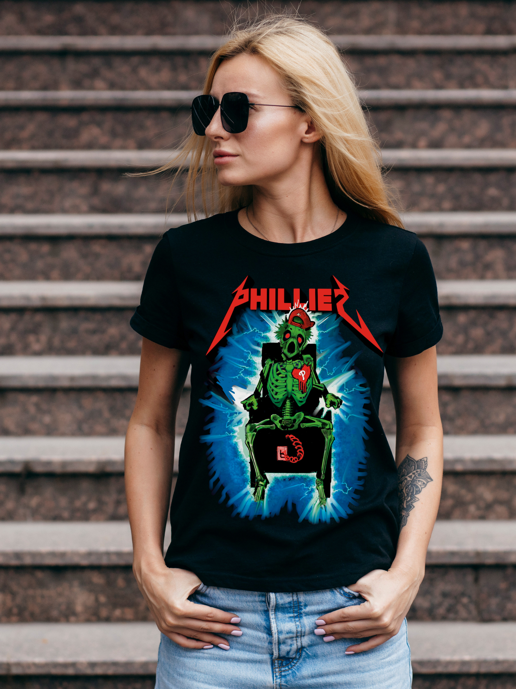 Philly Baseball Metal Side Tee I Chadsters Original