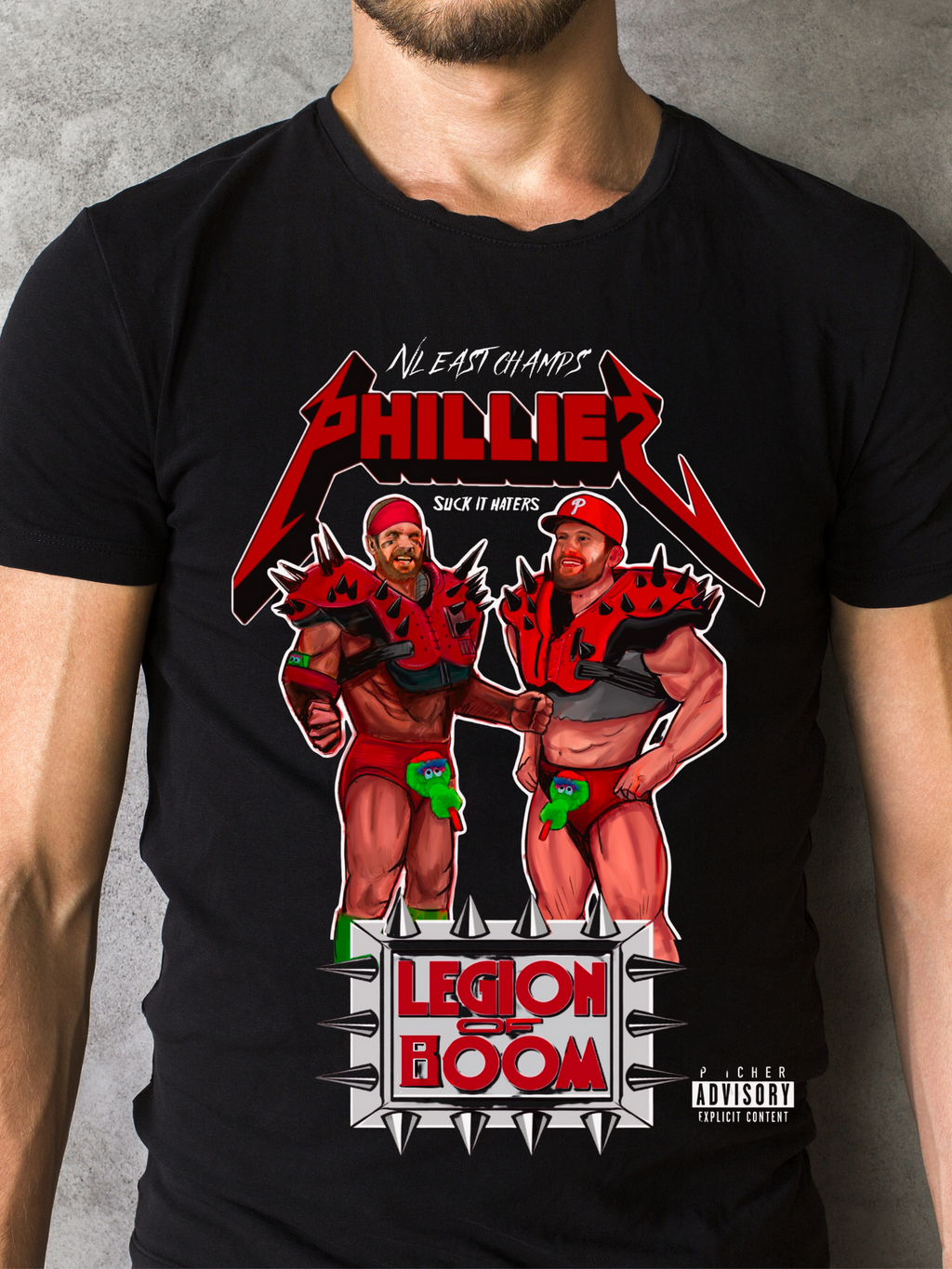 NL East Phillies Champs Legion of Boo black tshirt