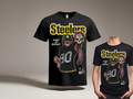 Steel City Football Fan Shirt – Watt Inspired Legend Design | Pittsburgh Black & Gold Graphic Tee 2
