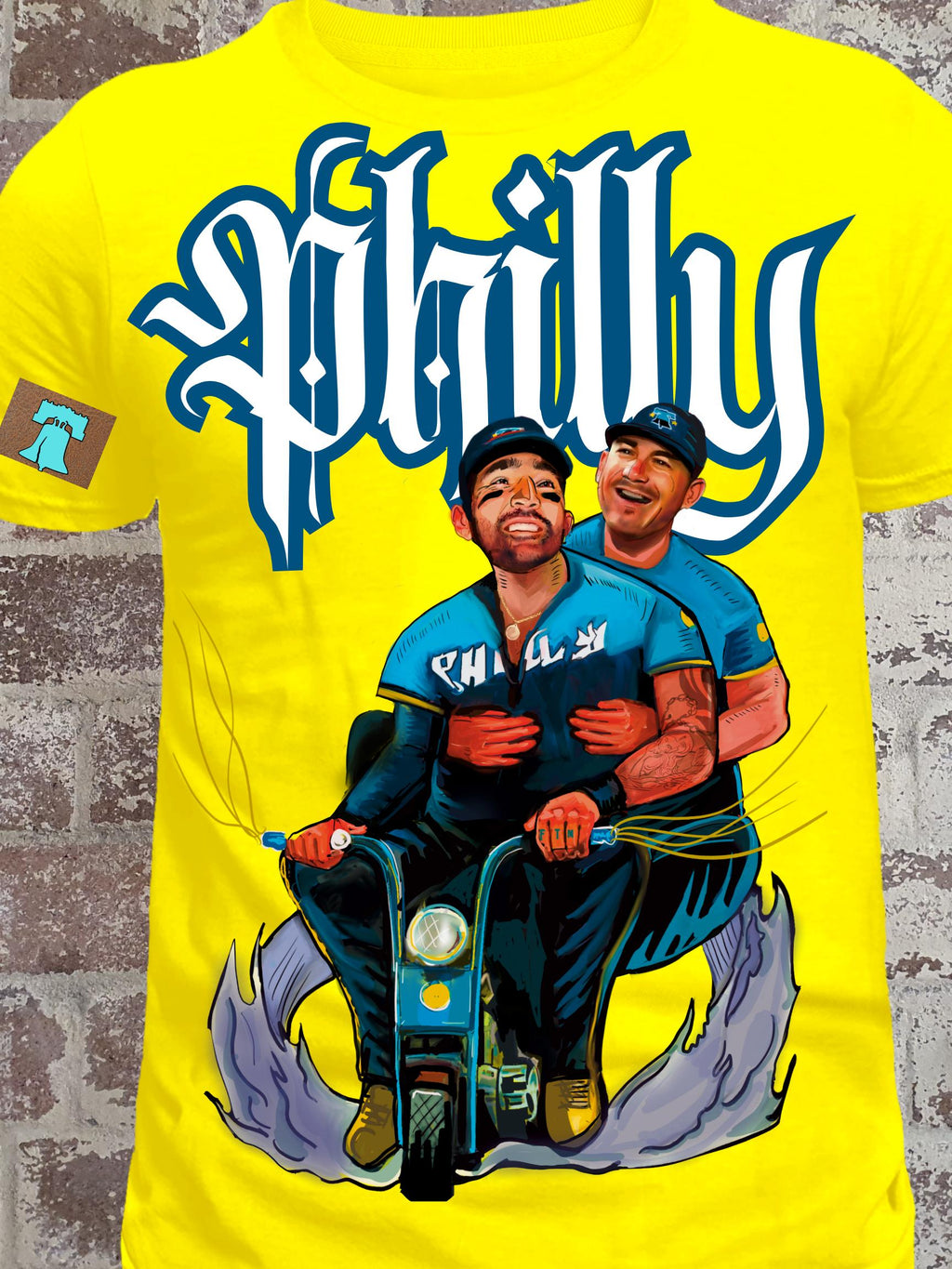Philly Double Runs – Comic-Style Baseball Fan Shirt (Unisex)
