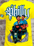 Philly Double Runs – Comic-Style Baseball Fan Shirt I Chadsters Original