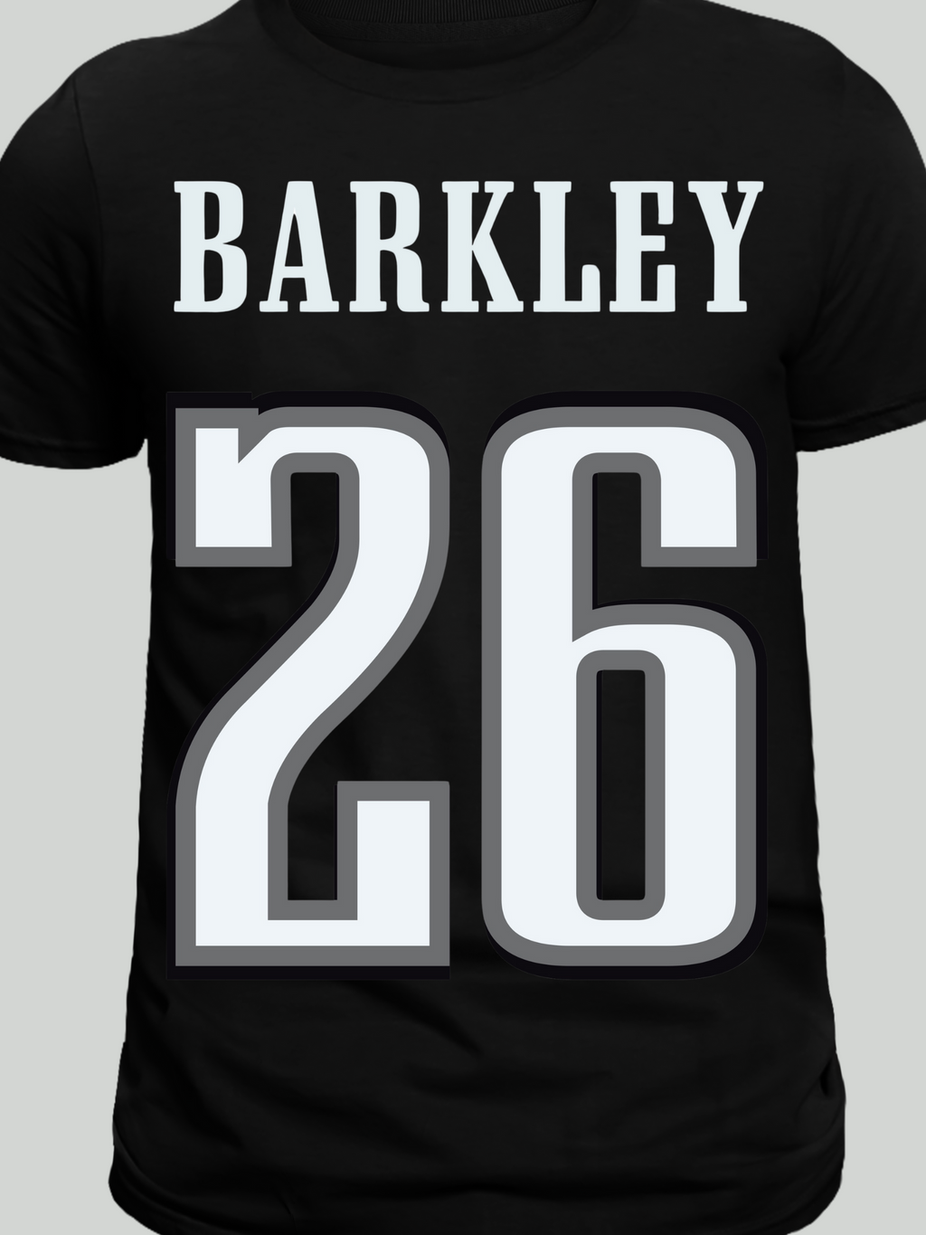 Illustrated football player in superhero comic style, charging forward with exaggerated muscles and dynamic action background – parody sports shirt design.