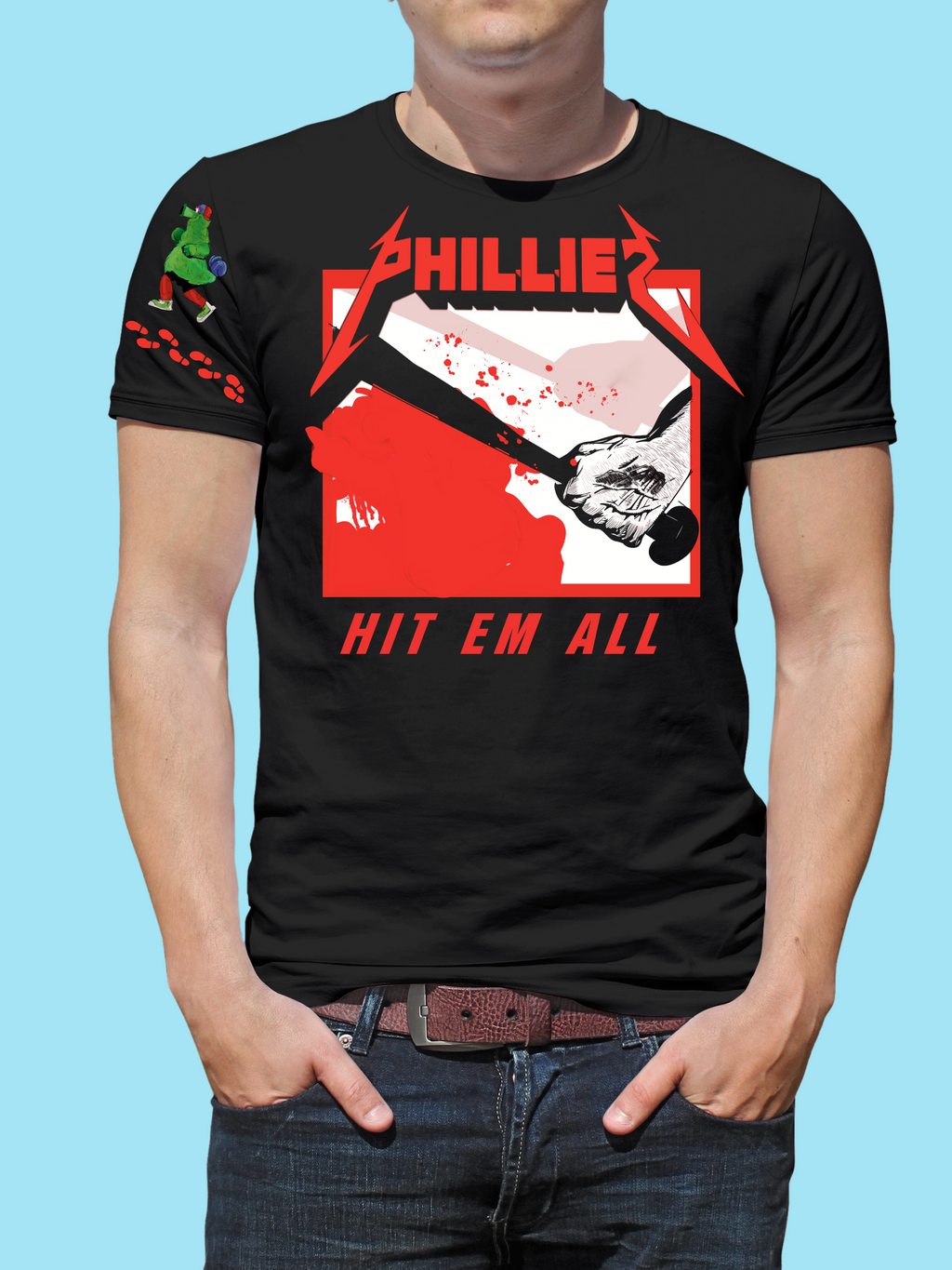 Hit Em All Philly  Playoff inspired t-shirt