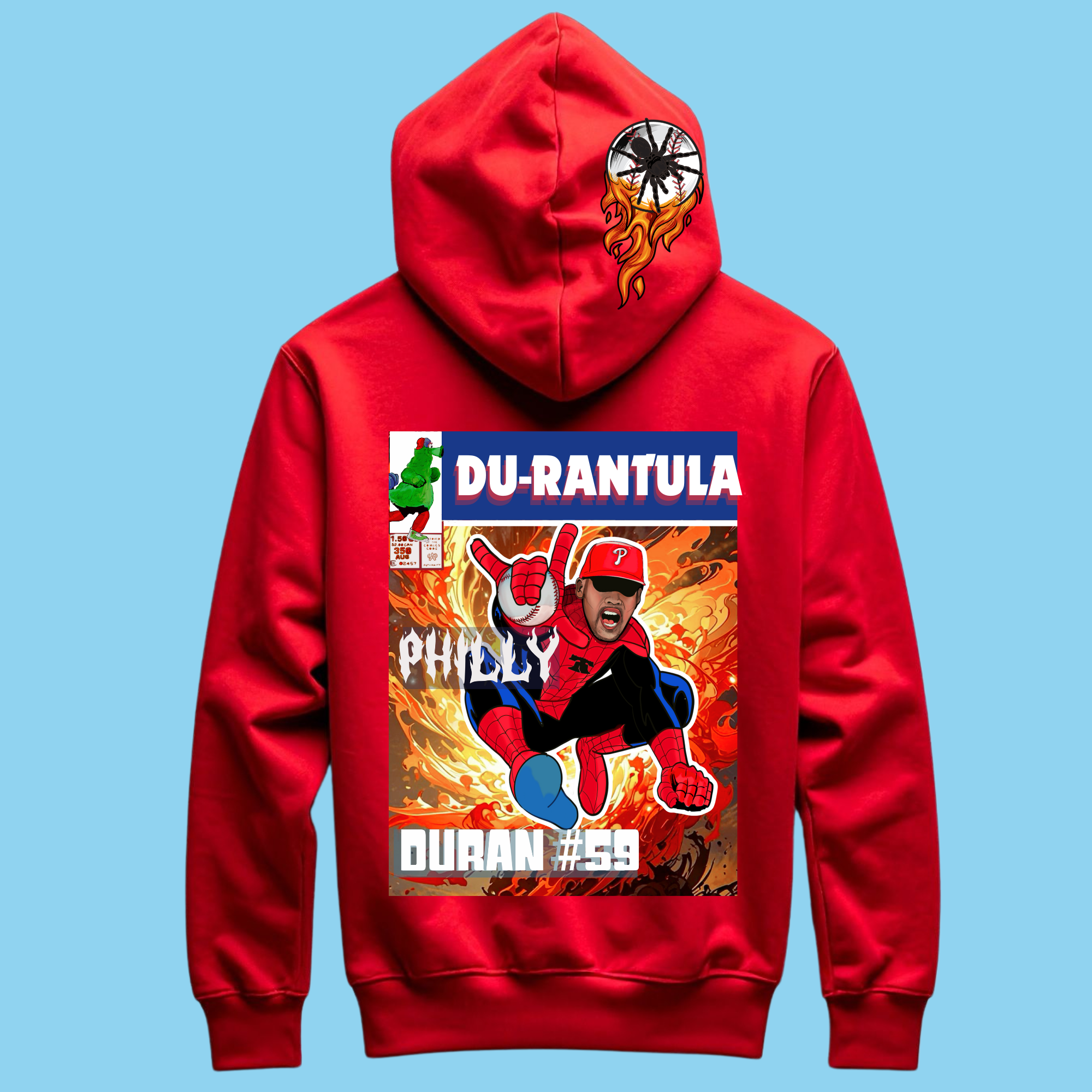 Du-Rantula Comic Hoodie | Philly Baseball Fan Hoodie #59