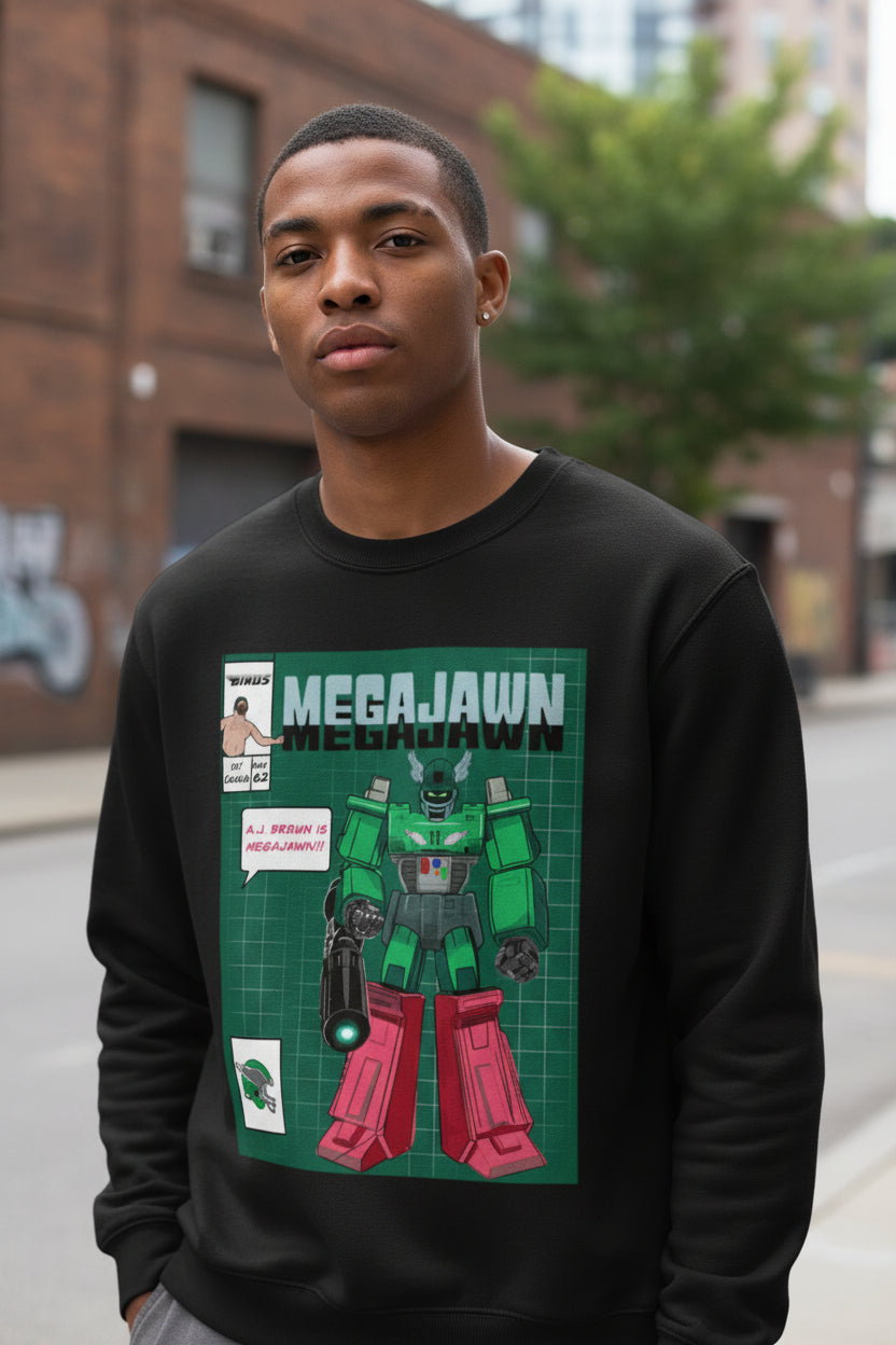 MegaJawn Philly Football Graphic Sweatshirt | Philly Jawn Fan Art Tee | Original Philadelphia Fanwear